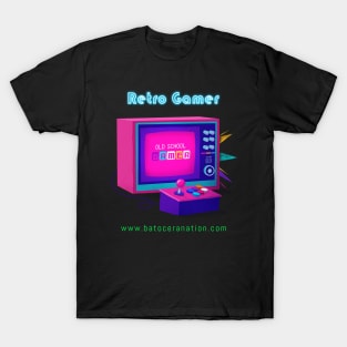 Retro Gamer Logo 6 by Batocera Nation T-Shirt